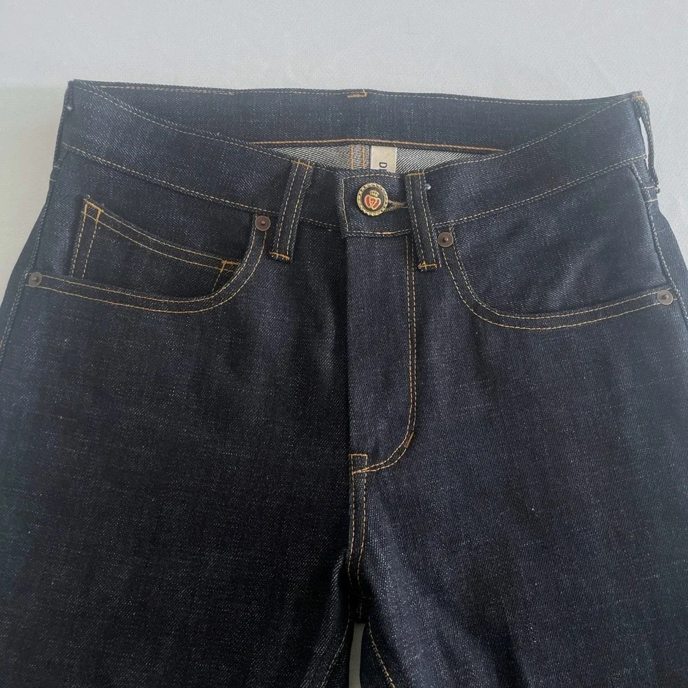 Dillon Montara Selvaged Denim Dark Raw Wash Straight Leg Blue Size‎ 28x32